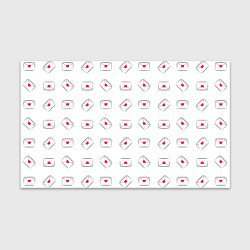 Бумага для упаковки Валентинки в конвертах, цвет: 3D-принт