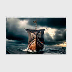 Бумага для упаковки Корабль в бушующем море