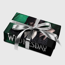 Бумага для упаковки Уэнсдэй зеленый лес, цвет: 3D-принт — фото 2