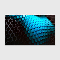 Бумага для упаковки Abstraction neon blue, цвет: 3D-принт