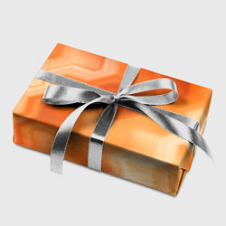 Бумага для упаковки Золотисто-оранжевый туманный паттерн, цвет: 3D-принт — фото 2