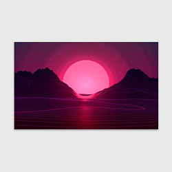 Бумага для упаковки Неоновый закат, цвет: 3D-принт