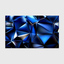 Бумага для упаковки Polygon blue abstract, цвет: 3D-принт