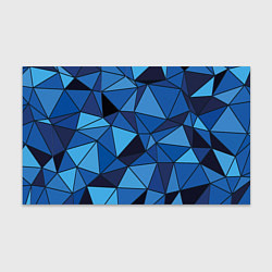 Бумага для упаковки Синие треугольники, абстракт, цвет: 3D-принт