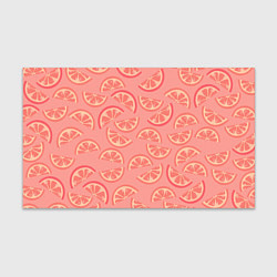 Бумага для упаковки Цитрусовые дольки - розовый паттерн, цвет: 3D-принт