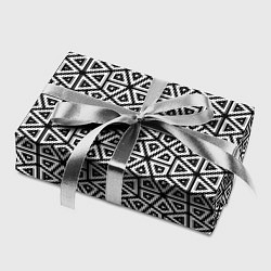 Бумага для упаковки Ромбическо-треугольная абстракция, цвет: 3D-принт — фото 2