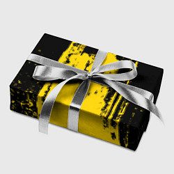 Бумага для упаковки Фонтан бурлящей желтой краски, цвет: 3D-принт — фото 2