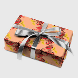 Бумага для упаковки Абстрактный винтажный растительный орнамент, цвет: 3D-принт — фото 2