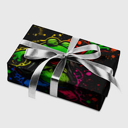 Бумага для упаковки Лягушонок Пепе веселится с граффити, цвет: 3D-принт — фото 2