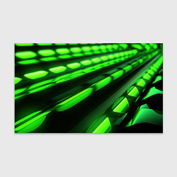 Бумага для упаковки Green neon abstract, цвет: 3D-принт