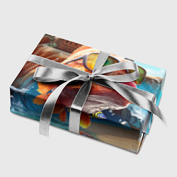 Бумага для упаковки Карп в солнечных очках, цвет: 3D-принт — фото 2