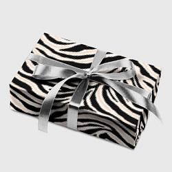 Бумага для упаковки Полосатая шкура зебры, белого тигра, цвет: 3D-принт — фото 2