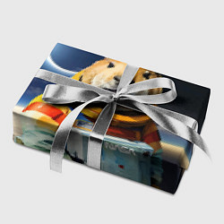 Бумага для упаковки Capy astronaut - Nasa - neural network, цвет: 3D-принт — фото 2