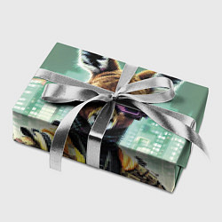 Бумага для упаковки Cool kangaroo - cyberpunk, цвет: 3D-принт — фото 2