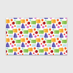 Бумага для упаковки Разноцветные фигурки, цвет: 3D-принт