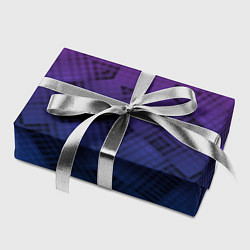 Бумага для упаковки Пурпурно-синий геометрический узор, цвет: 3D-принт — фото 2