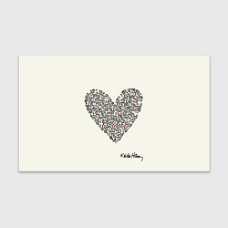 Бумага для упаковки Сердце - Кейт Харинг, цвет: 3D-принт