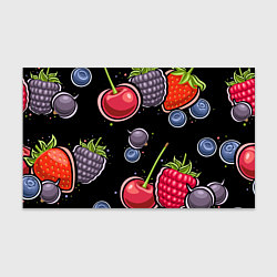 Бумага для упаковки Плоды и ягоды, цвет: 3D-принт