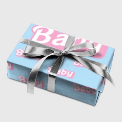 Бумага для упаковки Baby - Barbie style: blue pattern, цвет: 3D-принт — фото 2