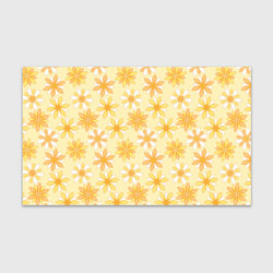 Бумага для упаковки Желтые геометричные цветы, цвет: 3D-принт