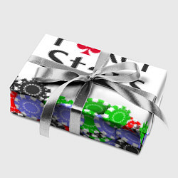 Бумага для упаковки Poker - игра для удачливых, цвет: 3D-принт — фото 2