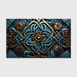 Бумага для упаковки Симметричный орнамент в кельтской стилистике, цвет: 3D-принт