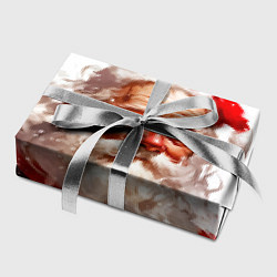 Бумага для упаковки Добрый Санта - мазки краски, цвет: 3D-принт — фото 2
