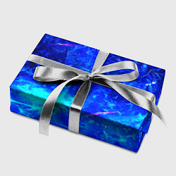 Бумага для упаковки Синий лёд и снежинки, цвет: 3D-принт — фото 2