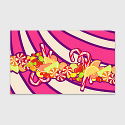 Бумага для упаковки Конфеты и полосы, цвет: 3D-принт