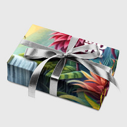 Бумага для упаковки Гавайские тропические цветы - алоха, цвет: 3D-принт — фото 2