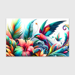 Бумага для упаковки Райская птица - тропики, цвет: 3D-принт