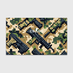 Бумага для упаковки Counter Strike - pixel military pattern, цвет: 3D-принт