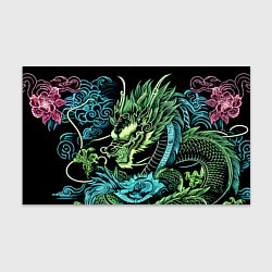 Бумага для упаковки Ирезуми - неоновый японский дракон, цвет: 3D-принт