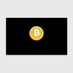 Бумага для упаковки Биткоин желтое лого криптовалюта, цвет: 3D-принт