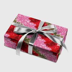 Бумага для упаковки Фон с лилиями и розами, цвет: 3D-принт — фото 2