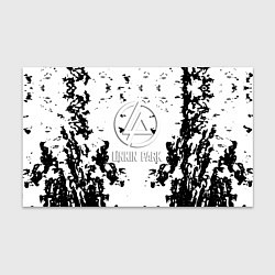 Бумага для упаковки Linkin park краски лого чёрно белый, цвет: 3D-принт