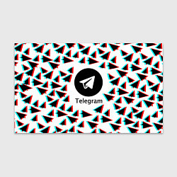 Бумага для упаковки Telegram logo pattern steel, цвет: 3D-принт