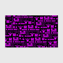 Бумага для упаковки Bon Jovi neon pink rock, цвет: 3D-принт