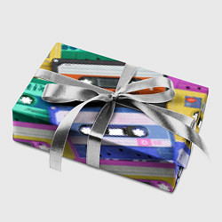 Бумага для упаковки Аудио кассеты разноцветные, цвет: 3D-принт — фото 2