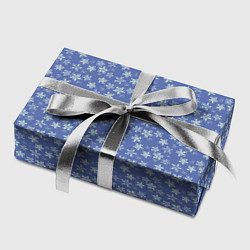 Бумага для упаковки Светло-синий цветочный, цвет: 3D-принт — фото 2