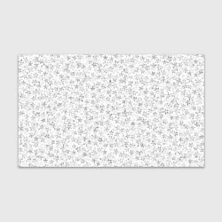 Бумага для упаковки Серо-белый цветочный паттерн, цвет: 3D-принт