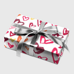 Бумага для упаковки Сердечки паттерн, цвет: 3D-принт — фото 2