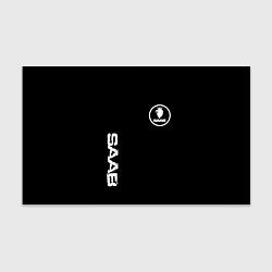 Бумага для упаковки SAAB logo white, цвет: 3D-принт