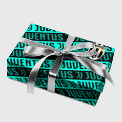 Бумага для упаковки Juventus pattern logo steel, цвет: 3D-принт — фото 2