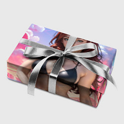 Бумага для упаковки Девушка с рыжими волосами на пляже, цвет: 3D-принт — фото 2