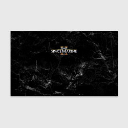 Бумага для упаковки Warhammer 40000 space marine 2 black logo, цвет: 3D-принт