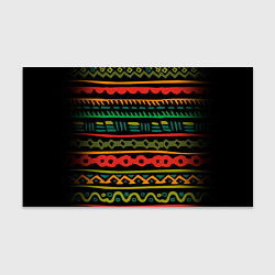 Бумага для упаковки Ethnic ornament on black, цвет: 3D-принт