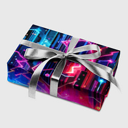 Бумага для упаковки Neon fantasy - ai art, цвет: 3D-принт — фото 2