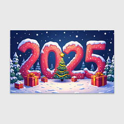 Бумага для упаковки Елка 2025, цвет: 3D-принт