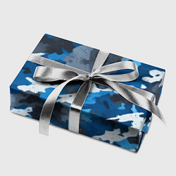 Бумага для упаковки Синий армейский камуфляж, цвет: 3D-принт — фото 2